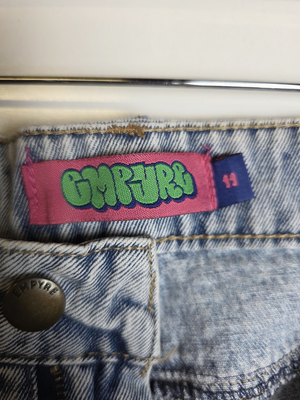 Empyre Light Wash Carpenter Jeans Size 11 | Y2K Skate Style Denim Grunge - Picture 4 of 8